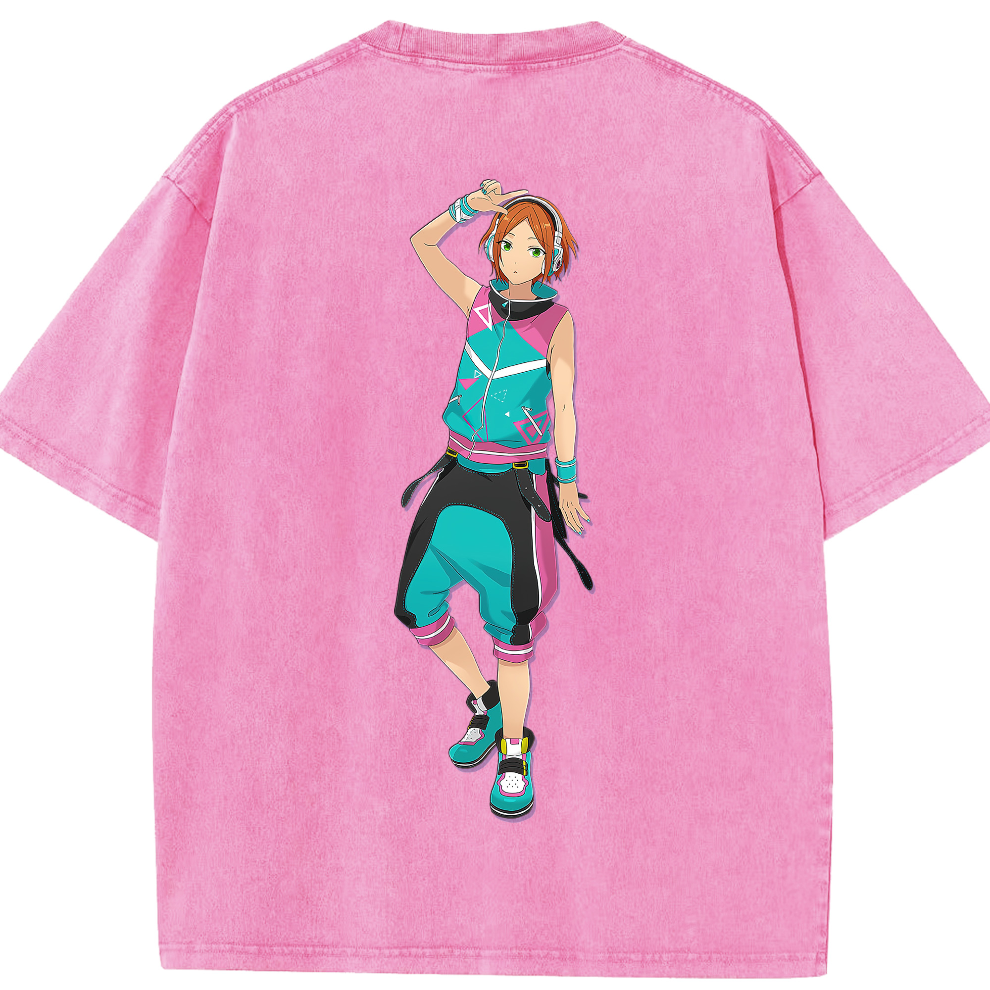 （画像用） あんさんぶるスターズ! Ensemble Stars 綿100% ヴィンテージ風 半袖Tシャツ（背面プリント）